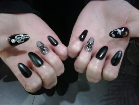 Unhas de Halloween